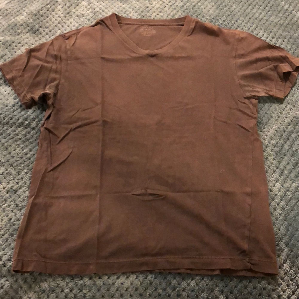 Brown SS Broken In Tee by J Crew
